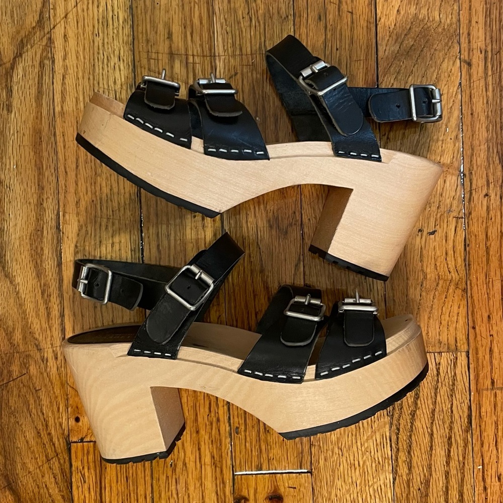 Swedish Hasbeens Buckle Sandals
